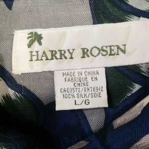 Harry Rosen Shirts - Harry Rosen Silk Hawaiian Shirt Men's Floral Harry Rosen Shirts - Harry Rosen Silk Hawaiian Shirt Men's Floral